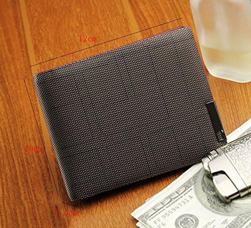 Bagstylee Men's Wallet Bifold Slim Short Passport Travel Wallet Coffee