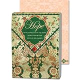 Hope Is Putting Faith to work where doubting would be easier Gold Foil Embellished Notepad