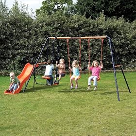 Childrens Garden Swing and Slide Set Headstrom Europa Outdoor Swing