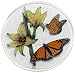 Peggy Karr Butterfly Garden 11-Inch Handmade Art Glass Plate