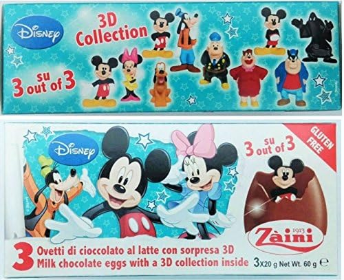 Disney Zaini Frozen Chocolate With Surprise Collection 3 Eggs With Box