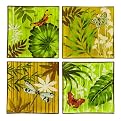 Bamboo Garden Glass Dish Set of 4 - Assorted (6")