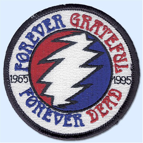 Grateful Dead Patch ~ New Style! ~ Forever Grateful Forever Dead ~ Grateful Dead Forever Lightning 30th year anniversary