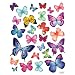 26 Vibrant Butterflies Vinyl Peel & Stick Home Wall Sticker Decals