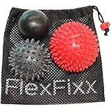 PAIN RELIEF with FootFixx Premium Massage Balls Best for Foot and Back Pain Plantar Fasciitis using Reflexology Trigger Point Sensory Therapy