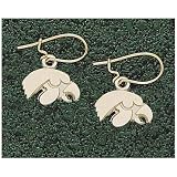 Logo Art Iowa Hawkeyes 10K Gold Team Logo Dangle Earrings