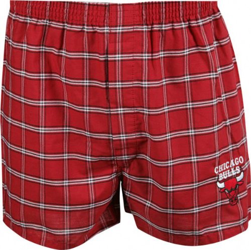 Buy Chicago Bulls Kickin' Back Plaid Boxer Shorts