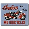 Nostalgic Indian Motorcycles Tin Sign : Sales and Service