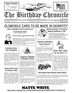 THE BIRTHDAY CHRONICLE - What Happened On Your Birthday Headline ...