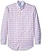 IZOD Men's Big and Tall Long Sleeve Oxford Plaid Shirt