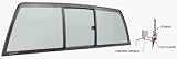 CRL Tri-Vent Three Panel Perfect Fit Truck Slider with Solar Glass 2004+ Ford F-150