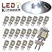 LEDKINGDOMUS 20 X G4 5 SMD 5050 LED Pure White RV Marine Boat Camper Light Bulb Lamp DC 12V