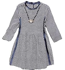 Long Sleeves Knee Length Jacquard Sequined Polyester/Knit  Dress