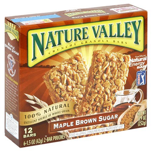 Nature Valley Crunchy Granola Bars, Maple Brown Sugar, 12-Count Boxes (Pack of 6)