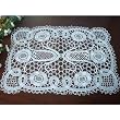 Unique Hand Bobbin Lace Tray Cloth/placemat 14"x20"