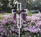 Easter Yard Cross for Lawn or Garden