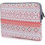 Coodio&reg; ShockProof 35.8 cm (14 inch) Ultrabook Laptop Notebook Pattern Sleeve Bag for Chromebook 14 - Bohemian Stripe Orange