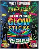 200 Pieces Glow Sticks Party Pack with Connectors