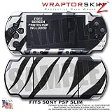 Zebra Stripes WraptorSkinz Skin and Screen Protector Kit fits Sony PSP Slim (PSP 2000)