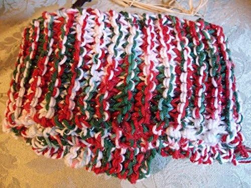 Fine Crafts 1128KNI Colorful knitted christmas colored scarf