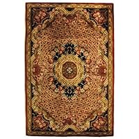Safavieh Classic CL304B Burgundy 4' x 6' Handmade Wool Area Rug