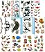 Kids Temporary Tattoos (12 Large Packs) Fish Dolphin Dinosaur Fairy Cartoon Animals Image #1 Kids Temporary Tattoos (12 Large Packs) Fish Dolphin Dinosaur Fairy Cartoon Animals Image #1