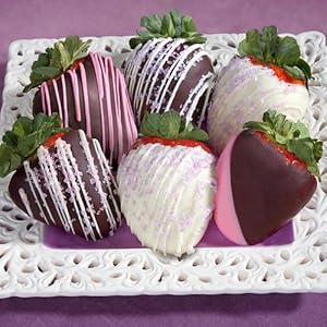 6 Celebration Chocolate Covered Strawberries 6 Celebration Chocolate Covered Strawberries