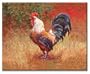CounterArt Wrought Iron Rooster 8 by 12-Inch Glass Cutting Board