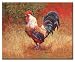 CounterArt Wrought Iron Rooster 12-by-15-Inch Glass Cutting Board