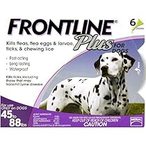 Frontline Plus Flea & Tick Control for Dogs 45-88lbs, 6 Month Supply
