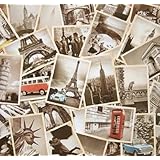 Outop 32 PCS 1 Set Vintage Retro Old Travel Postcards for Worth Collecting
