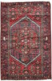 4'1 x 6'3 Handmade Knotted Persian Hamadan Semi-antique Area Rug From Iran/Persia - 48305