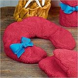Royal Palm Tiare Flower Neck Pillow - Pink