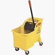 Rubbermaid Comm. 7380-00 YEL Tandem Bucket And Wringer