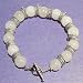 The Black Cat Jewellery Store-White Chalcedony & Tibetan Silver Bracelet 19.5cm