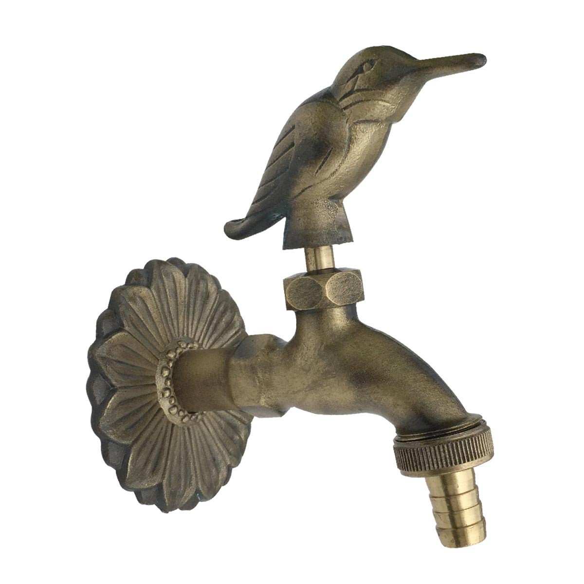 Outdoor Faucet Bird Spigot Garden Tap Antique Brass Renovators Supply