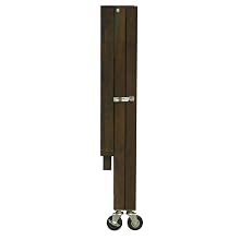 Oasis Concepts All Wood Entertainer Folding Table, Walnut