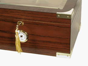The Prestige 100 Cigar Glass Top Humidor