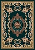 Contemporary Area Rug, United Weavers Manhattan 5'x8' Lexington Hunter Green