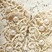 Modekini Women's Long Sleeves Sheer Floral Lace Pearl Cover Up Shrug