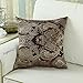 CaliTime Cushion Cover Throw Pillow Case Shell 18 X 18 Inches Both Sides, Vintage Paisley Damask Floral, Brown