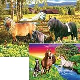 Ravensburger Jigsaw Puzzle- World of horses - 2 x 20 pieces in one box