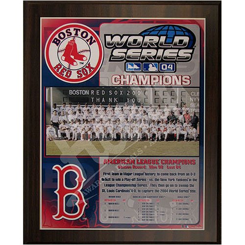 Buy Boston Red Sox 2004 World Series Champions Healy Plaque by Mounted Memories