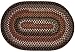 Pilgrim Indoor / Outdoor Rugs - Brown 5x8 Oval Braided Rug