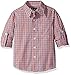 The Children's Place Boys' Long Sleeve Poplin Roll Shirt