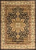 Traditional Area Rug, Royal Treasure Black 7'8