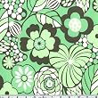 45'' Wide Amy Butler Daisy Chain Water Garden Forest Fabric By The Yard