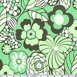 45'' Wide Amy Butler Daisy Chain Water Garden Forest Fabric By The Yard