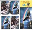 Bridge Gift Set - Soaring Eagles - Large Print Double Deck Playing Cards - Score Pad - 2 Sets of Tallies