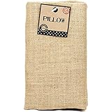 Canvas Corp Rectangle Burlap Pillow, 10-Inch by 18-Inch, Natural